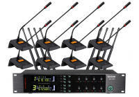 U段紅外對頻無線會議一拖八KM-9780