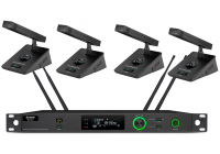 無(wú)線編組視頻跟蹤真分集一拖四麥克風(fēng)KM-6614